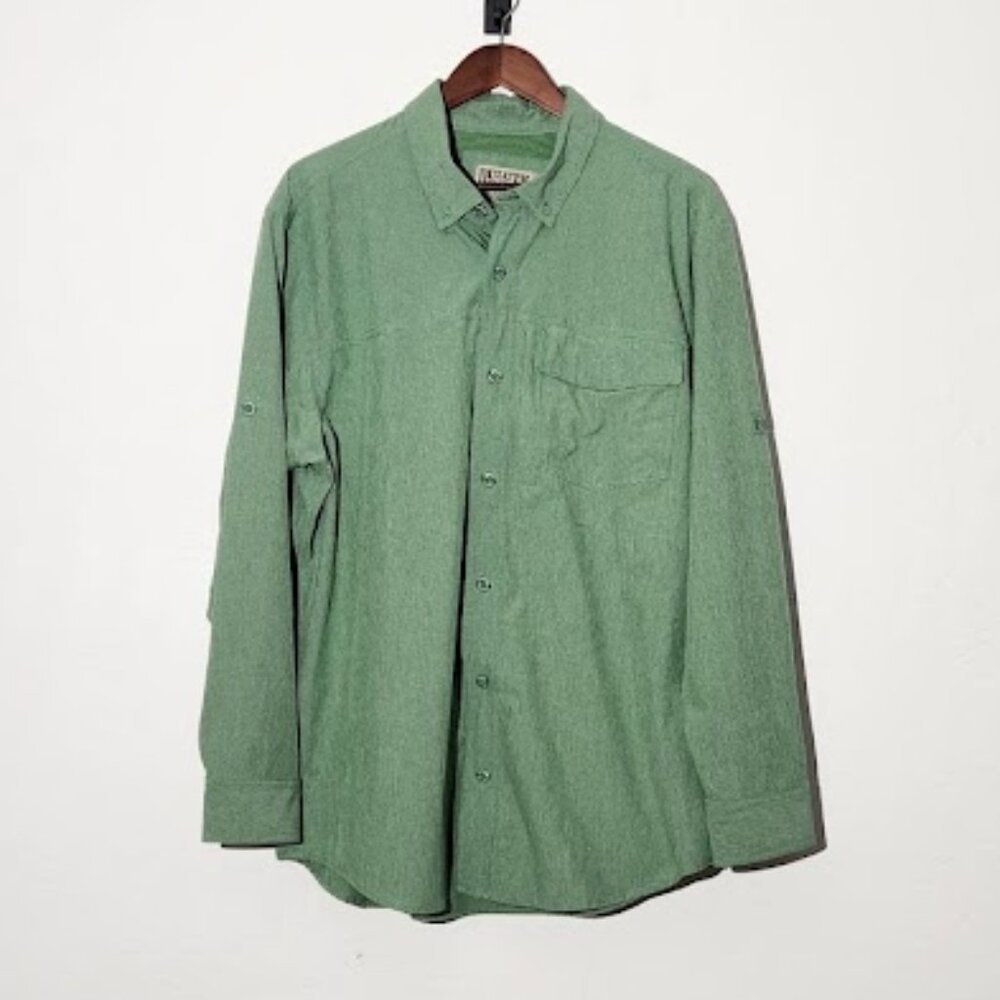 Duluth Trading Company Men's Long Sleeve Outdoor Button-Down Shirt Size Large
